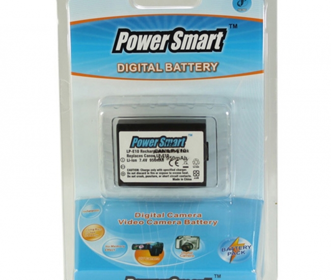 Power Smart 950mah Replacement For Canon Lp-e10 - Black