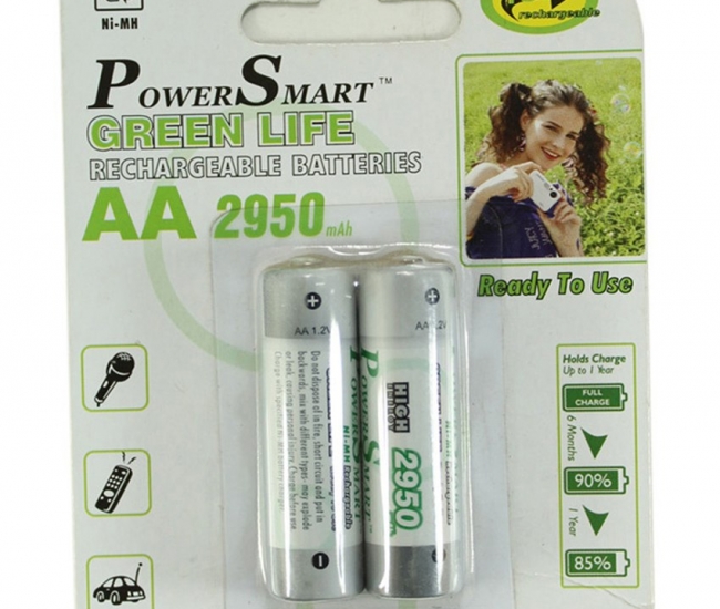 Power Smart Pack Of 2 Aa 2950mah