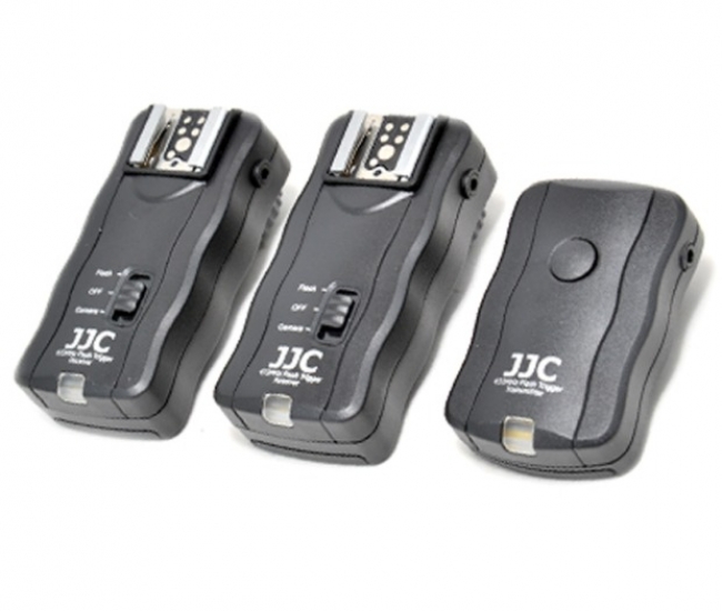 Powerpak Jjc 3-in-1 Wireless Flash Trigger Jf-u2 1 Transmitter 2 Receiver 433mhz
