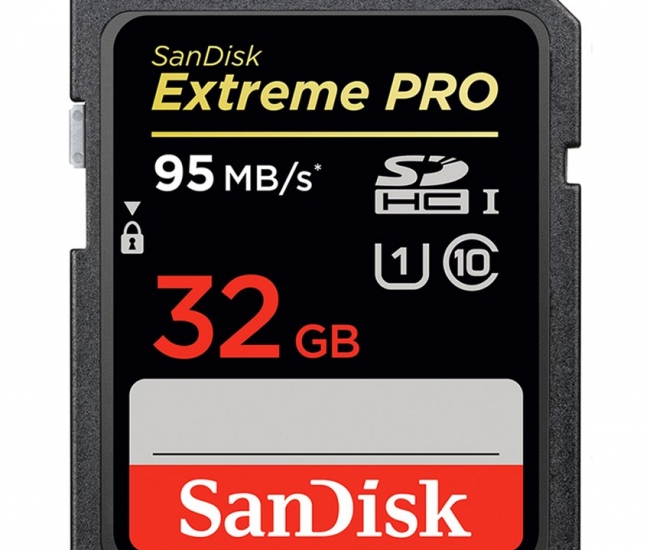 SanDisk Extreme Pro SDHC UHS-I Card, 32GB, CLASS 10