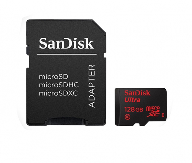 SanDisk Ultra PLUS 128 GB microSDXC UHS-I Memory Card