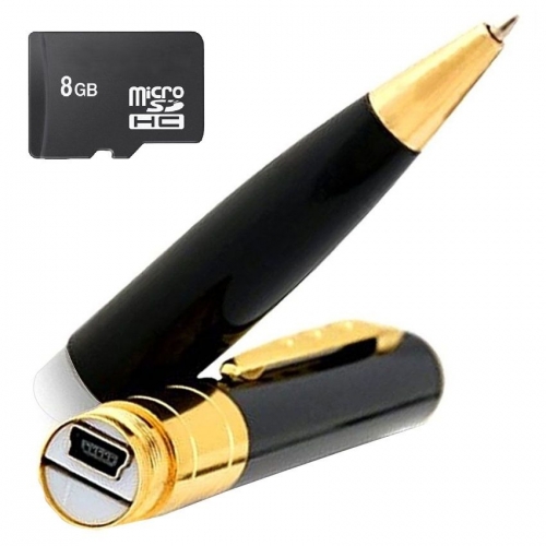 Varni Spy Pen Camera With Free 8gb Card - Black
