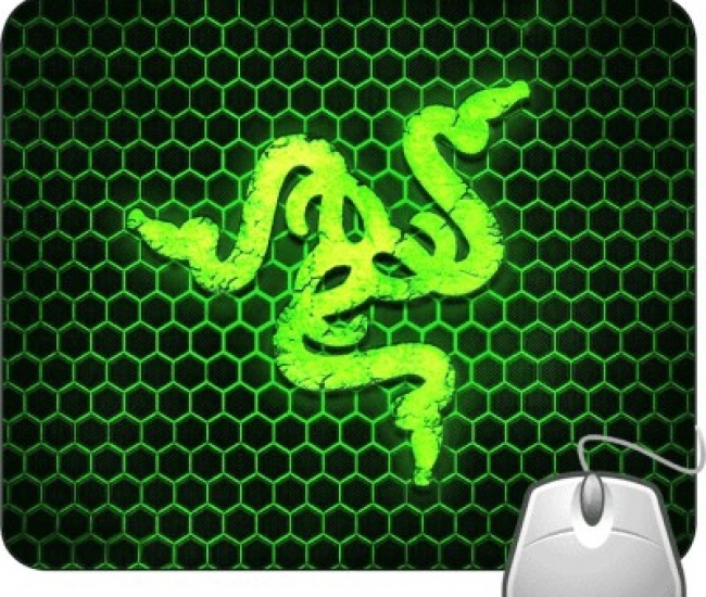 Pinaki Green Snake Logo Mousepad