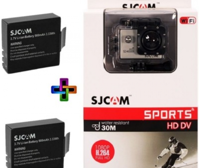 SJCAM SJ Sjcam 4000 Sj _3 Sjcam 4000 Wifi Golden _2 Battery Sports & Action Camera