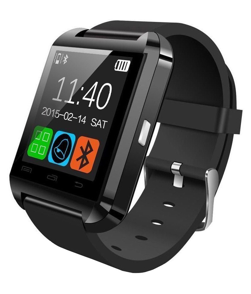Bingo U8 Black Bluetooth Smart Notification Smartwatch