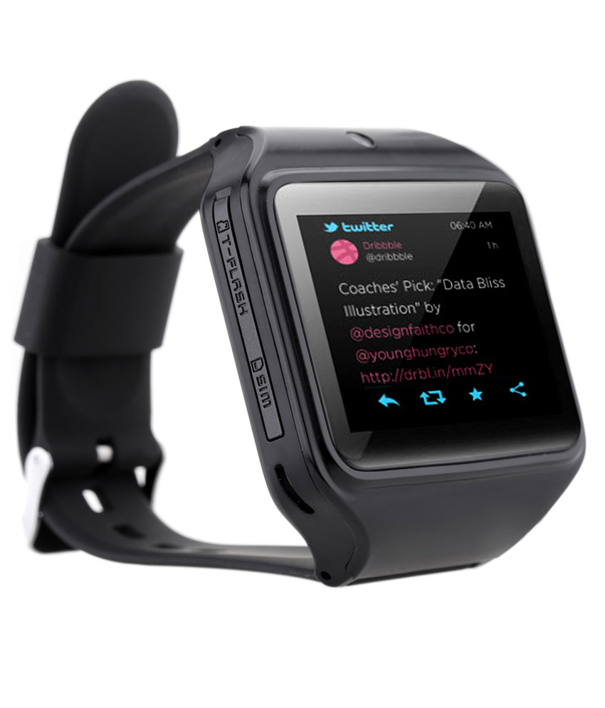 Kenxinda Black Silicon Automatic Smartwatch
