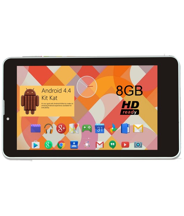 Vox Vox 17.7cm Dual Sim 3g Dual Core Hd Tablet Dual Camera Android 4gb 4gb 3g Calling White