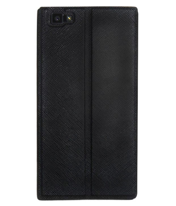 Sellnxt Leather Flip Cover For Xolo Black 1x - Black