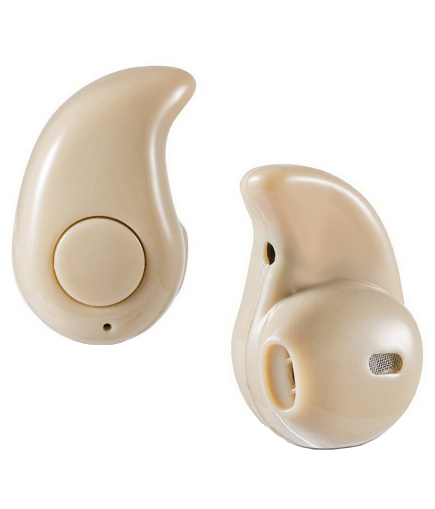 Bingo S530 In-the-ear Wireless Bluetooth Headset With Mic - Beige