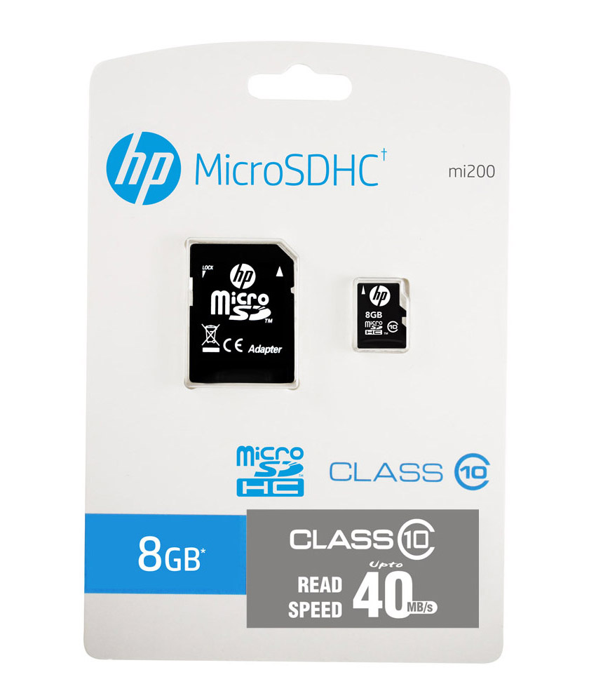 HP Micro SD Card 8 GB With Adapter