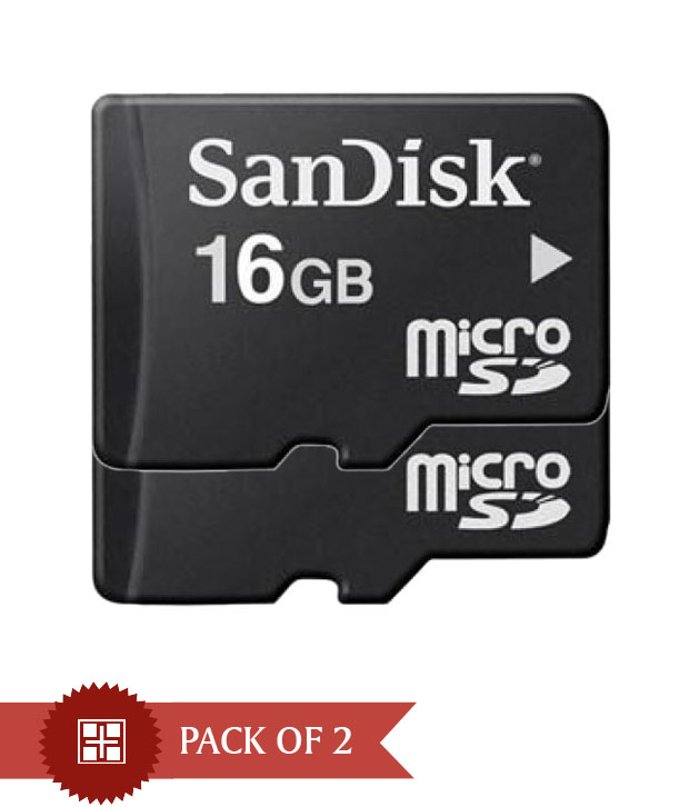 Sandisk 16GB Class 4 MicroSD Card (Combo of 2)