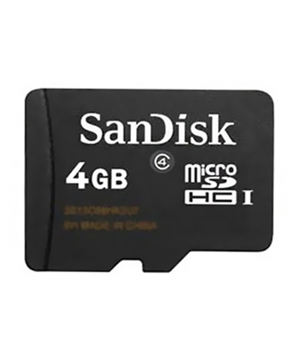 Sandisk Microsdhc Card 4 Gb, Class 4