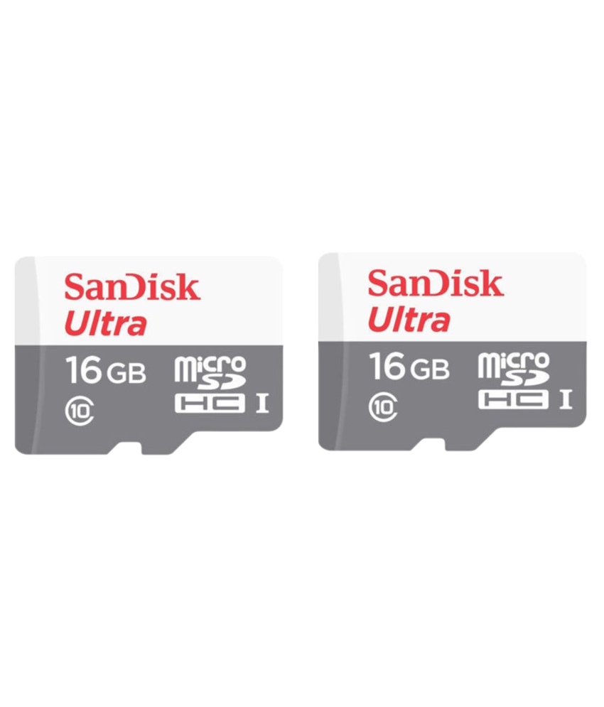 Sandisk Class 10 16gb Micro Sd Card - Pack Of 2