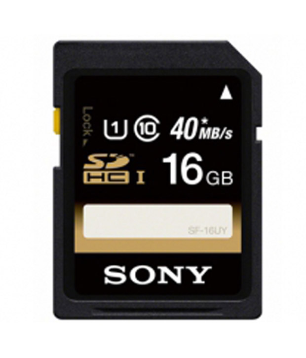 Sony Class 10 40 Mbps 16 GB SDHC Card