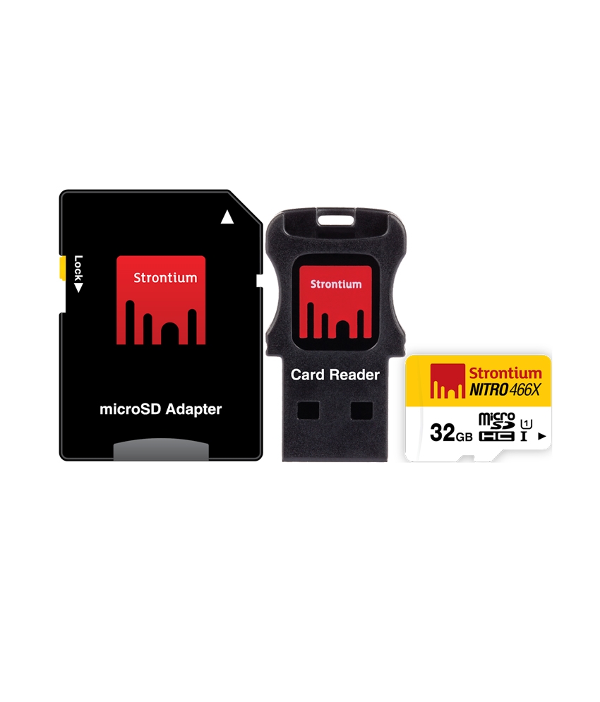 Strontium 32GB Nitro Micro SD Card 70MB/S (3in1)