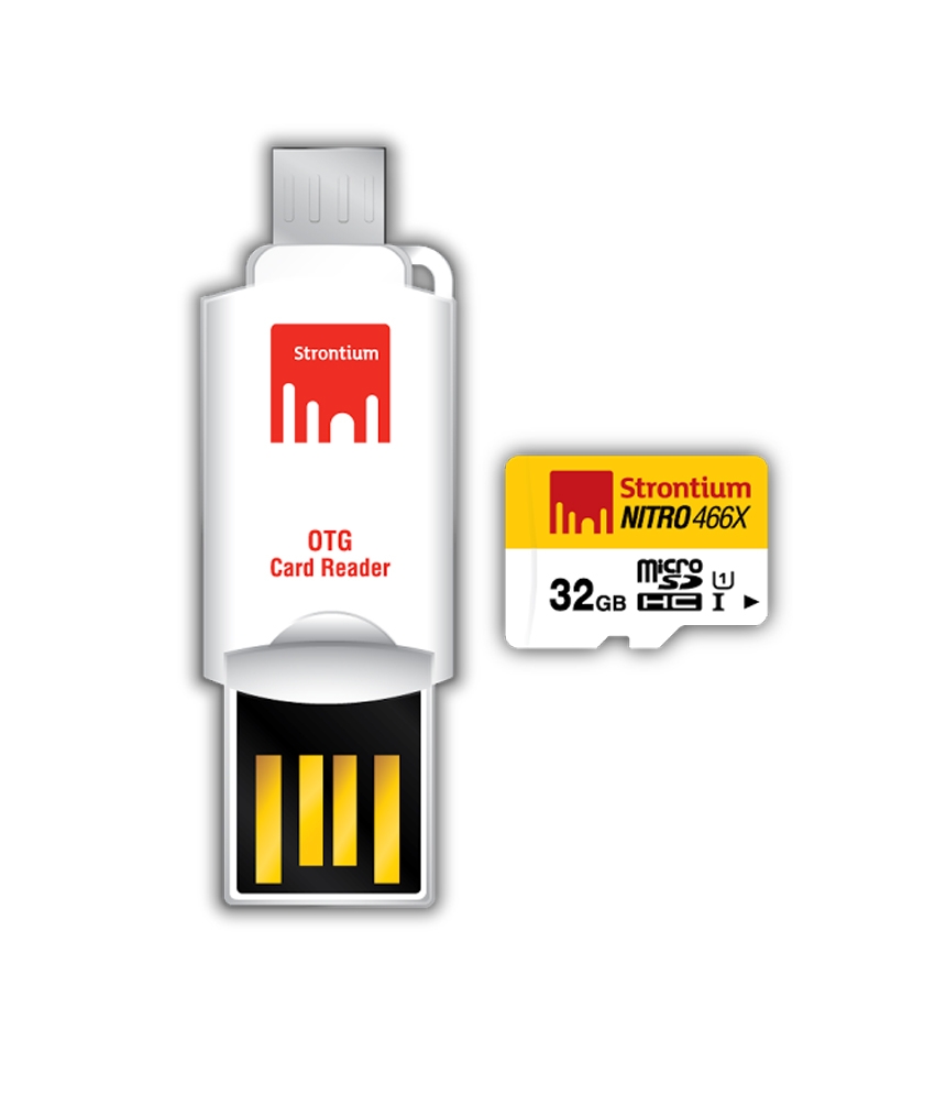 Strontium 32GB Nitro MicroSD Card With OTG Adapter 70MB/S