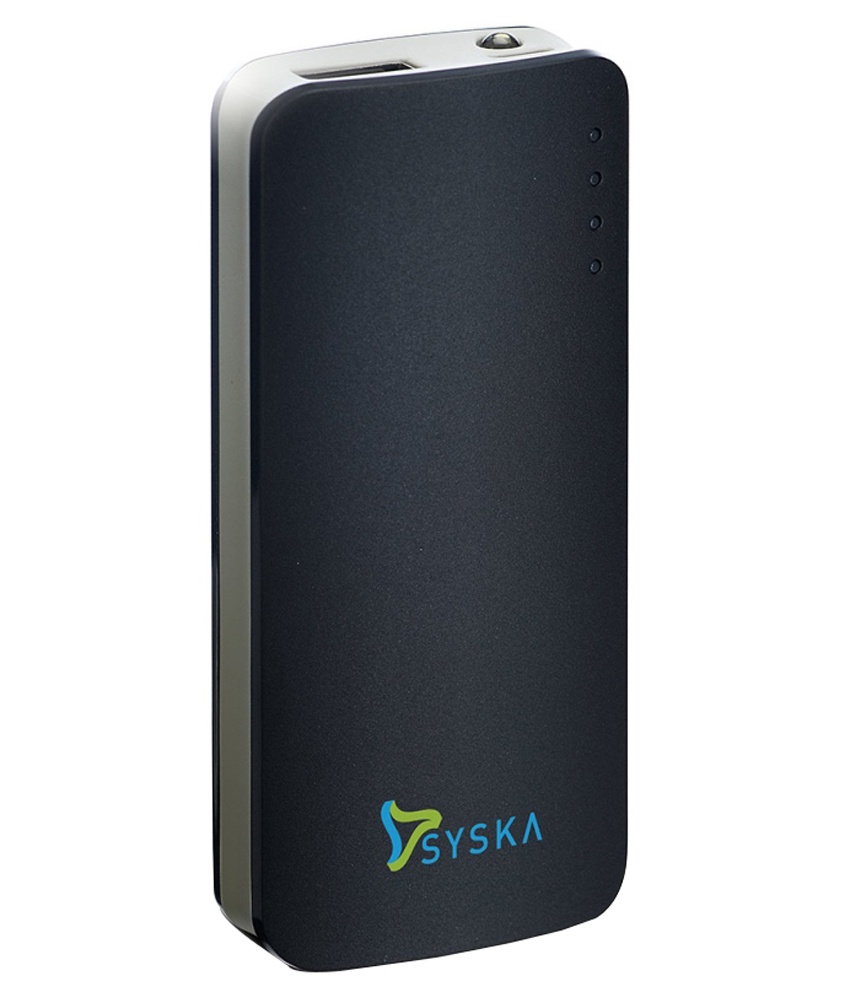 Syska Power Elite 5200 Mah Power Bank - Black