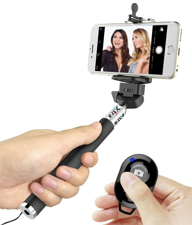 Xtra Click Ace Bluetooth Selfie Stick- Black