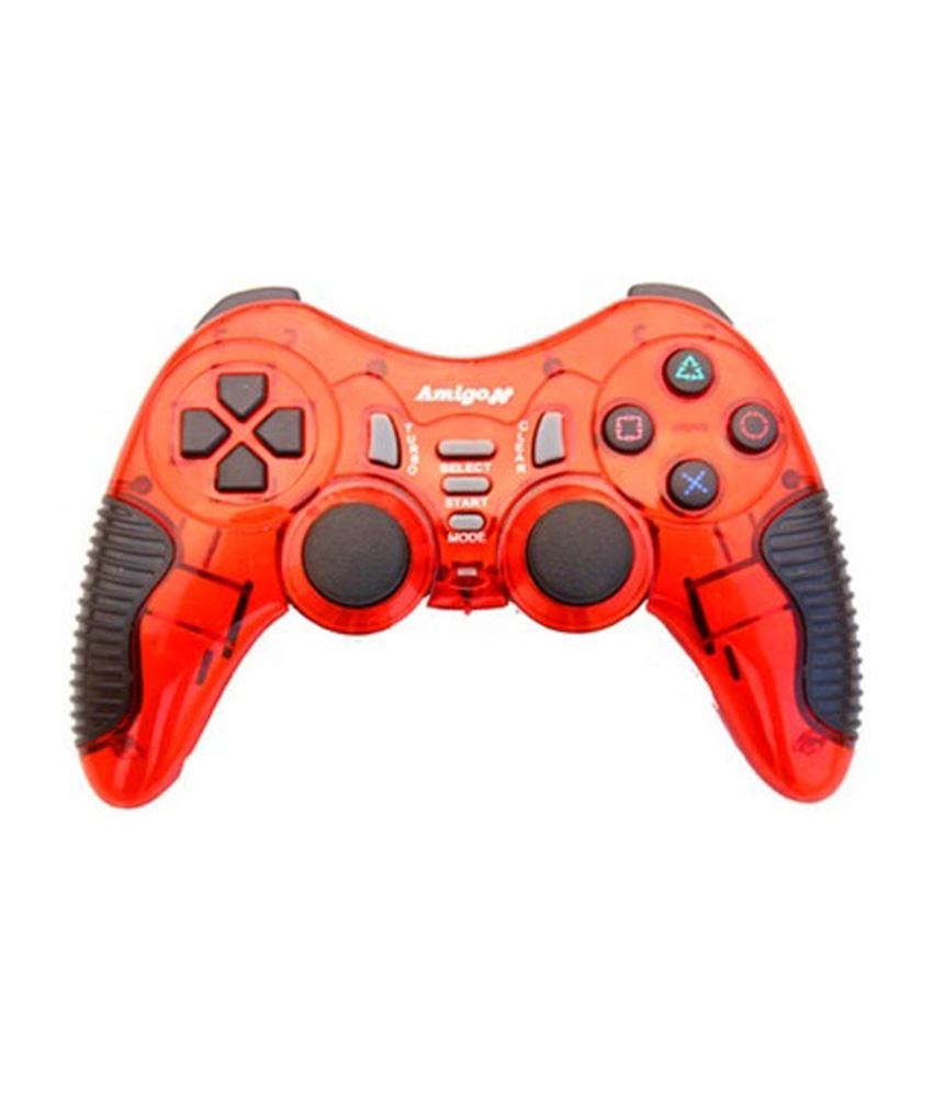 Amigo Wireless 5 In 1 Stk 2021pup Gamepad - Red For Pc, Ps2, Ps3, Android Mobile, Android Tv Box