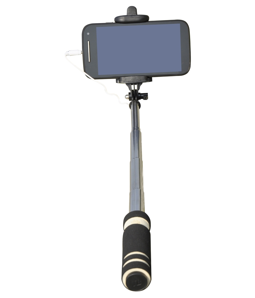 Cezzar Fashion Black Monopod Pocket Selfie Stick