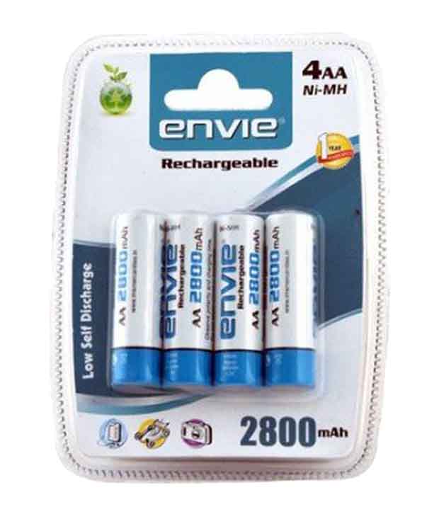 Envie 2800mah 4pcs Ni-mh Rechargable Battery