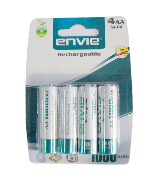 Envie Aa 1000 4pl Ni-quick Rechargeable Battery Charger - Pack Of 4
