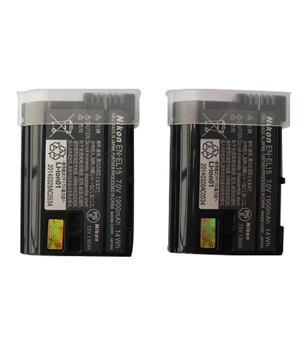 Gfd 2x En-el15 Battery For Nikon D7000, D800, D800e, D7000, D600 And Mb-d11/d12 New Camera