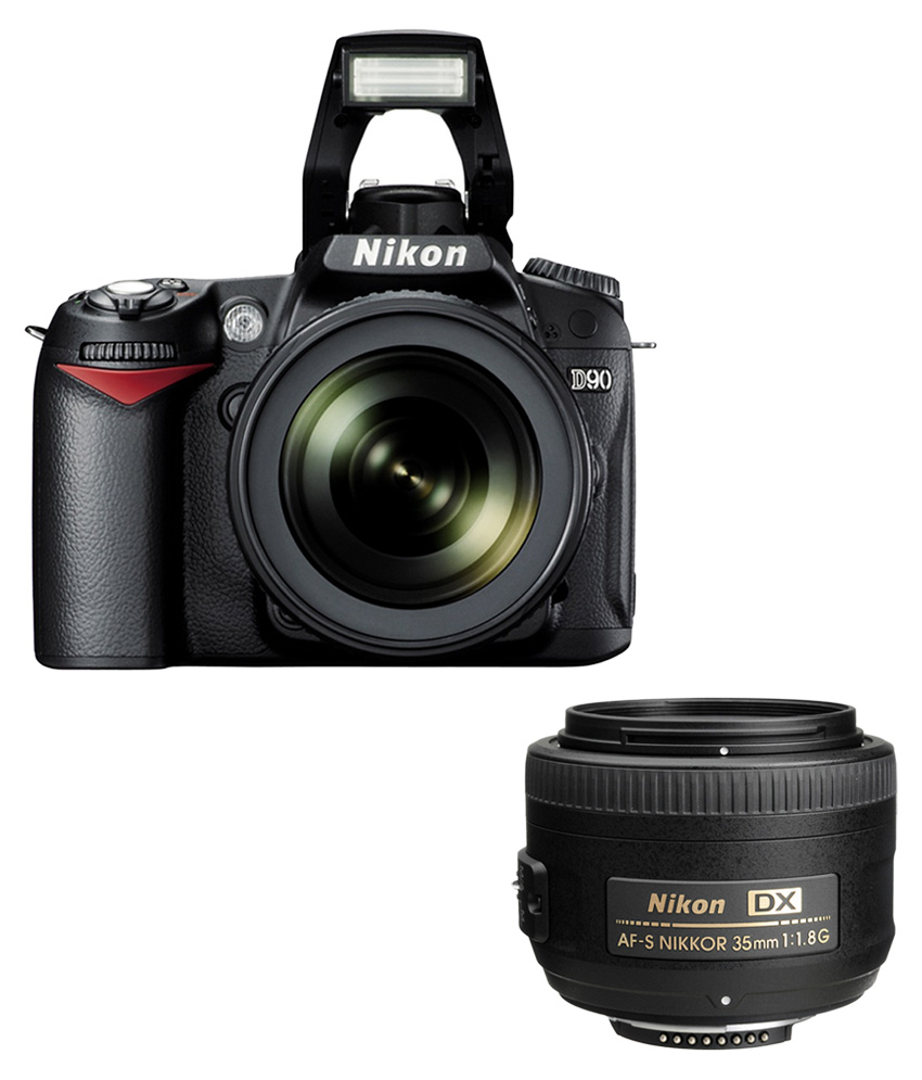 Nikon D90 DSLR Combo with AF-S 18-105mm VR + 35 mm f/ 1.8 G AF-S