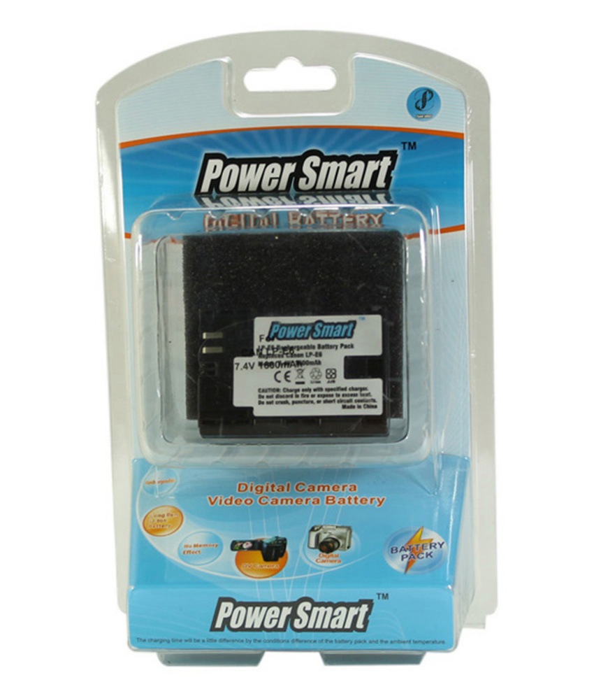 Power Smart 1600mah Replacement For Canon Lp-e6 - Black