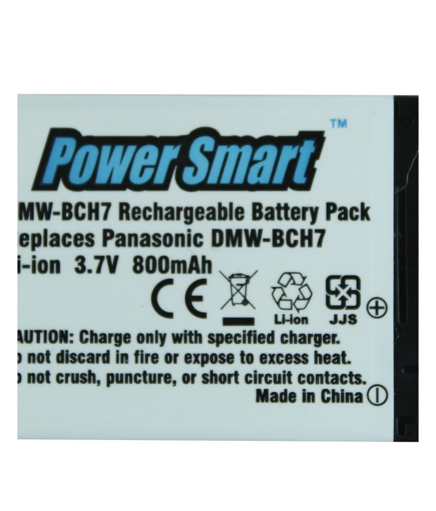 Power Smart 800mah Replacement Battery For Panasonic Dmw-bch7 - White