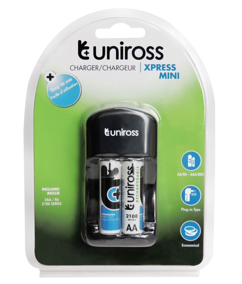 Uniross 2100nimh X2 Battery With Xpress Mini Charger