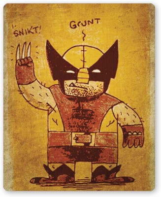 PosterGuy Clumsy Grunt Look Wolverine Funny Illustration Mousepad