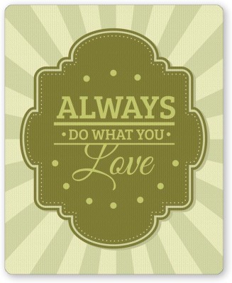 PosterGuy Do What You Love Typography Motivational Mousepad