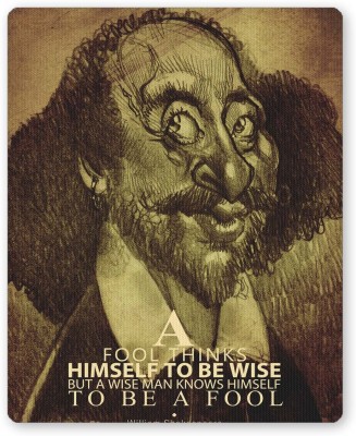 PosterGuy Fool thinks Himself to be Wise | Shakespeare Mousepad