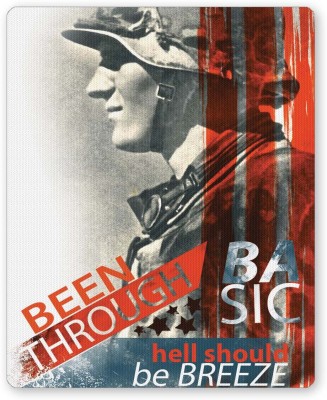 PosterGuy Hell Should Be a Breeze | Armed Forces Quirky Mousepad