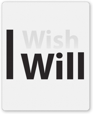 PosterGuy I Wish I Will Minimalist Illustration Mousepad