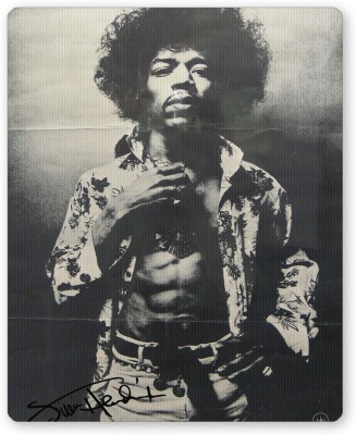 PosterGuy Jimi Hendrix Black and White Guitar God Mousepad
