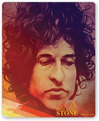 PosterGuy Like a Rolling Stone Bob Dylan Purple Hue Graphic Design Mousepad