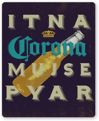 PosterGuy Mujhse Itna Pyar Corona Parody Minimal Illustration Mousepad