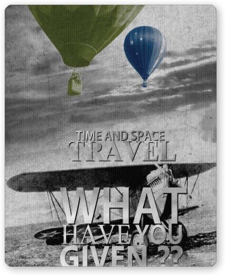 PosterGuy Time and Space Travel Motivational Illustration Mousepad