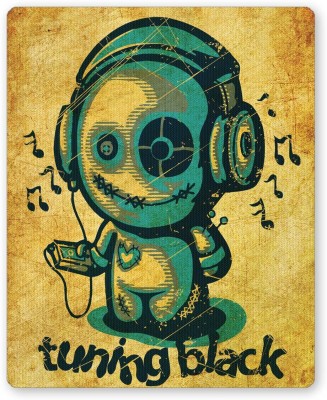 PosterGuy Tuning Black Golden Background Illustration Music Mousepad