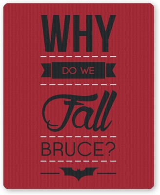 PosterGuy Why do we fall Bruce? Dark Knight Inspired Alfred Quote Mousepad