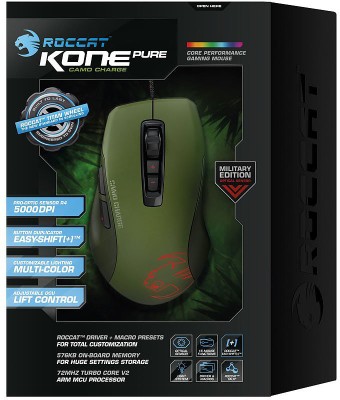 Roccat Kone Pure Camo Charge Military Edition Wired Optical Mouse Gaming Mouse (USB 2.0)