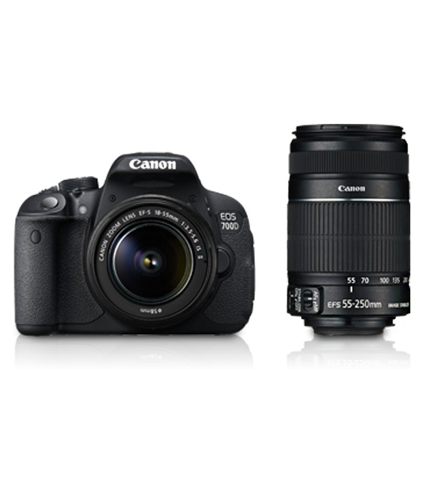 Canon Eos 700d With 18-55 + 55-250 Lens)