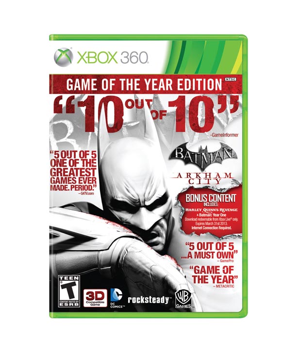 Batman Arkham City (Game of the Year Edition) Xbox 360