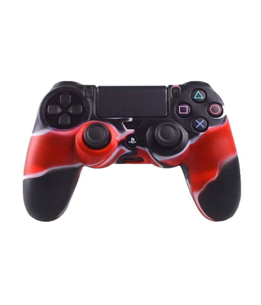 Hytech Plus Playstation 4 Controller Skin Gamepad - Red And Black