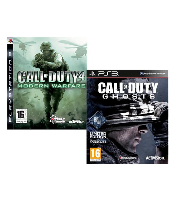 Call of Duty Ghosts + Call of Duty 4 Modern Warfare PS3