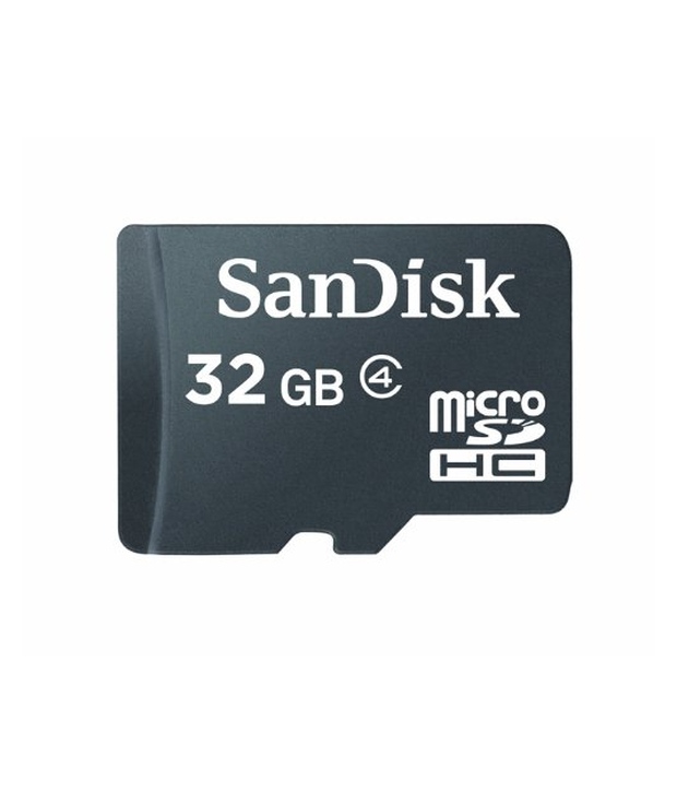 Sandisk Microsdhc 32gb Flash Memory Card, Black, Sdsdqm-032g-b35 (retail Packaging)