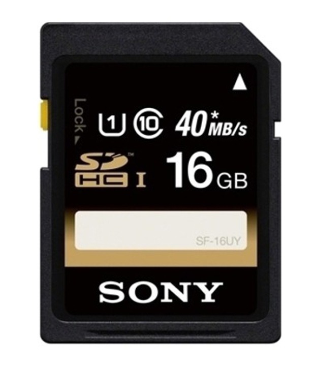 Sony 16 GB SDHC Memory Card Class 10 (SF-16UY)