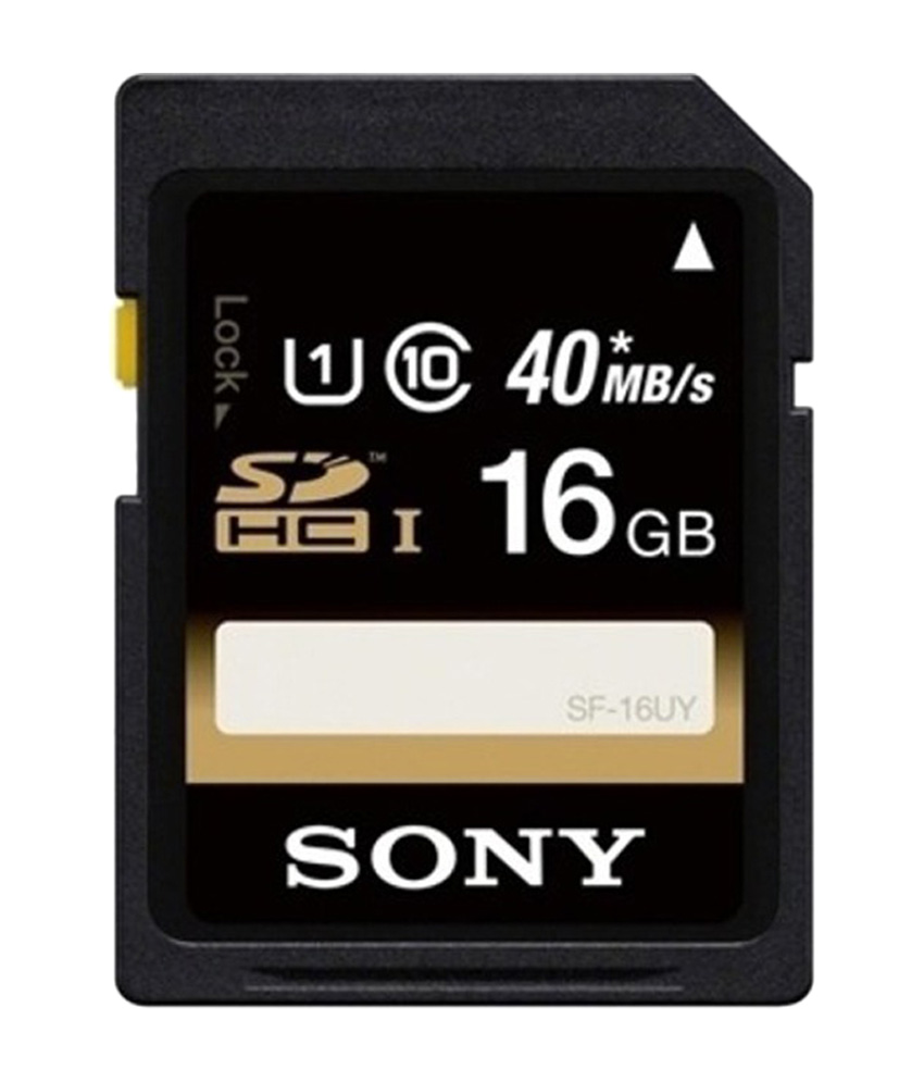 Sony Sf-16uy Sdhc 16 Gb Class 10 Memory Card